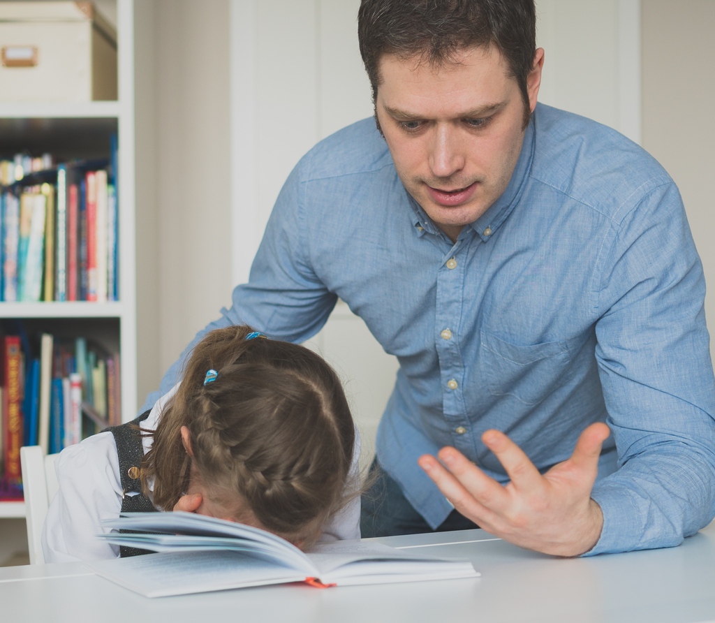 Dad Yelling at Daughter