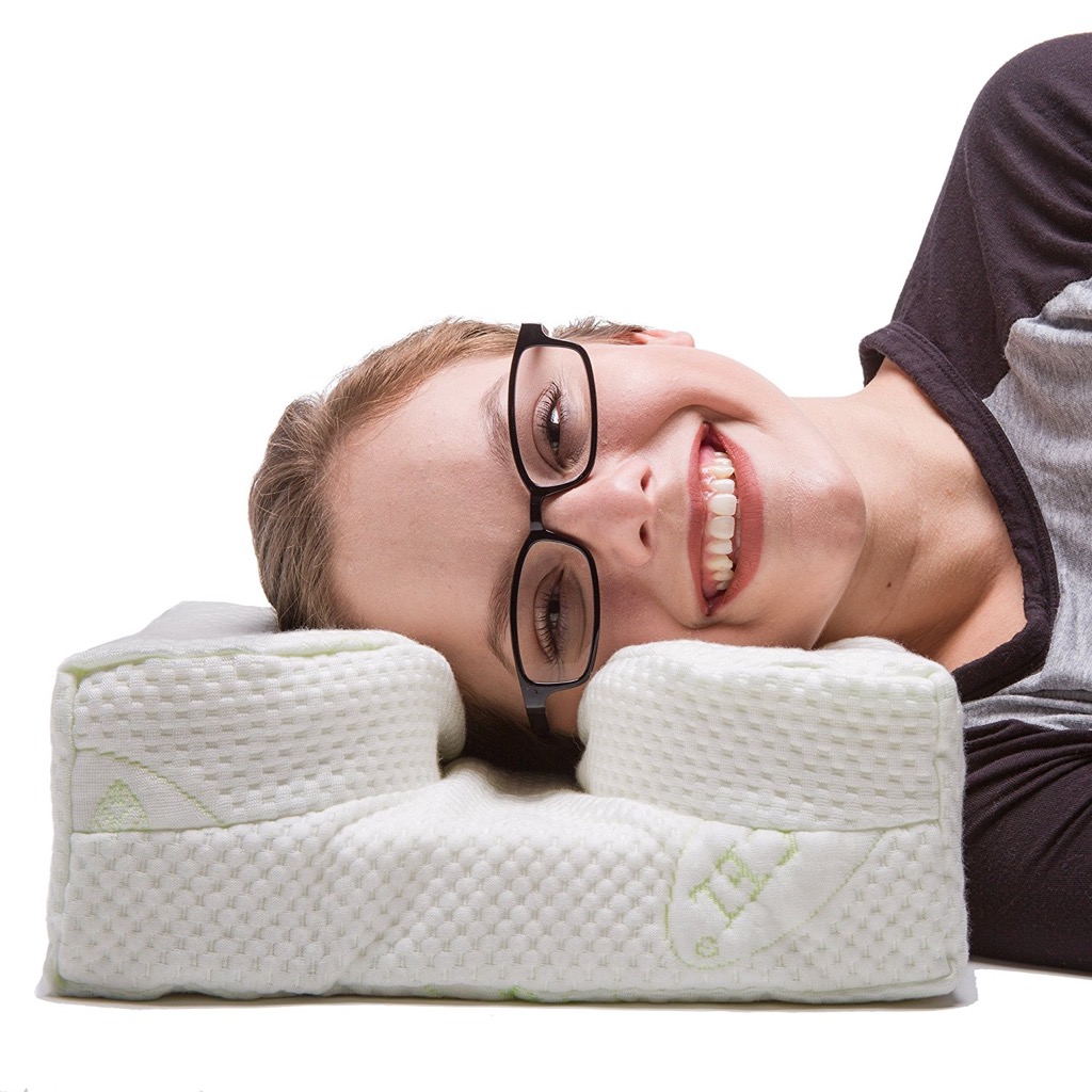 Laysee pillow for people with glasses