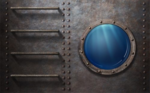 old submarine window