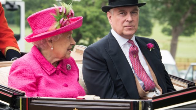 Prince Andrew and the Queen