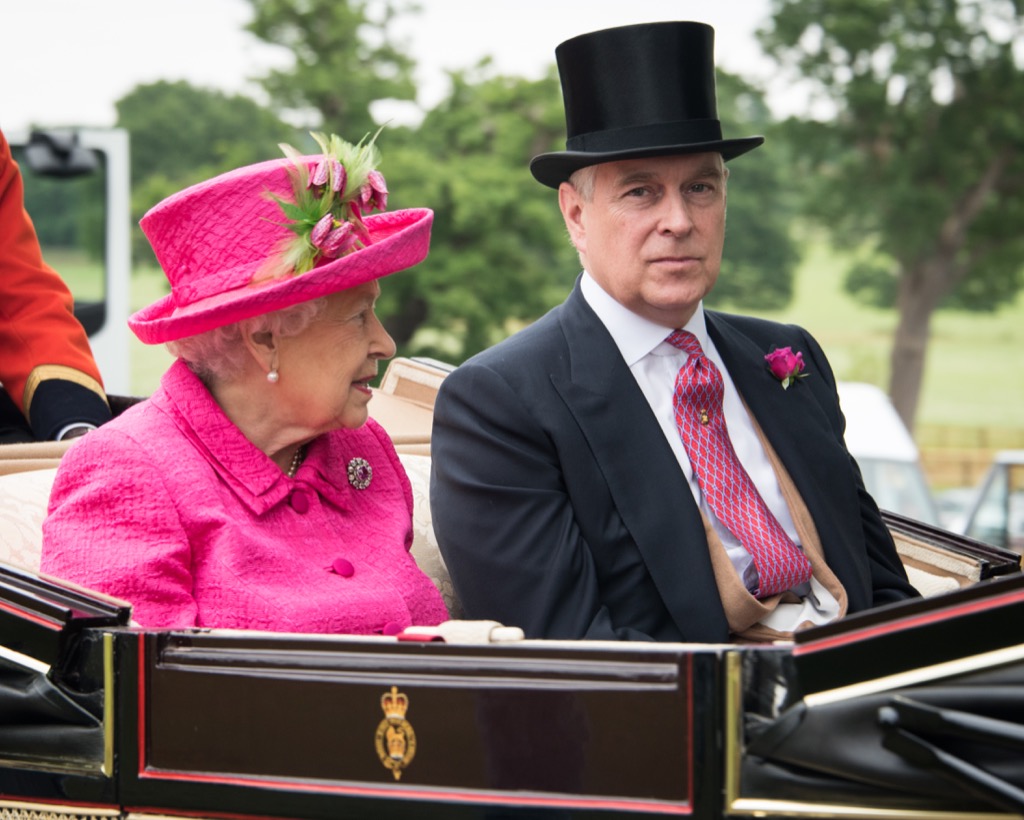 Prince Andrew and the Queen
