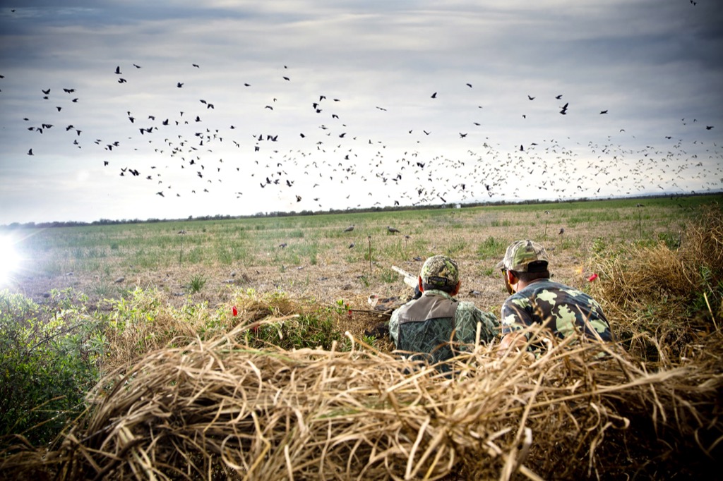 two men hunting