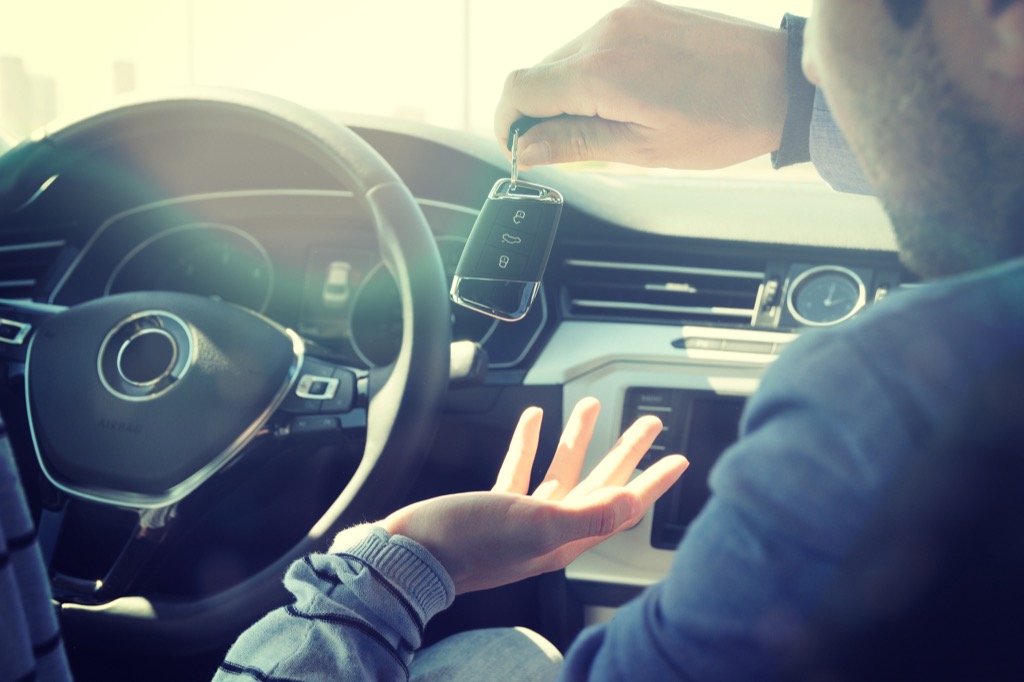 handing car keys