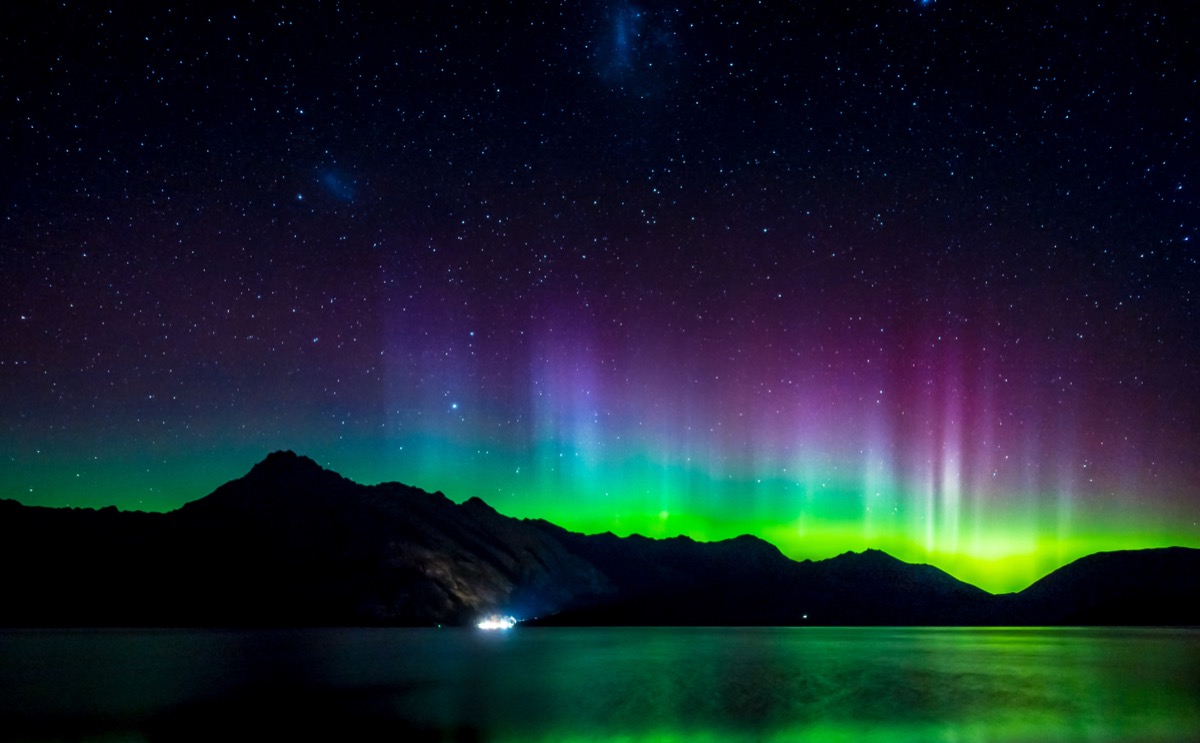Aurora Australis in New Zealand
