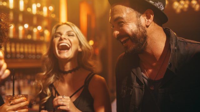 couple partying