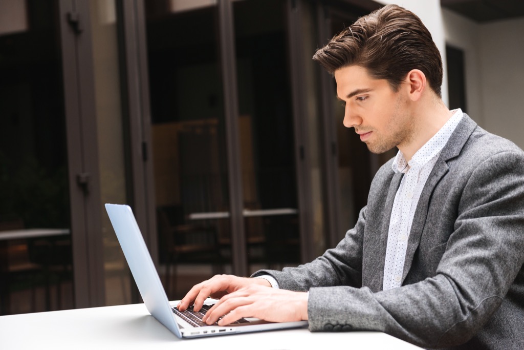 Man Shopping on his Computer {Shopping Tips}