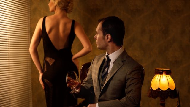 vintage styled couple