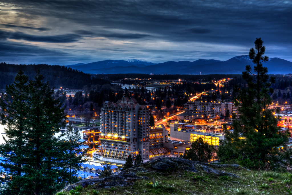 Coeur d'Alene Idaho American Cities Vacation Destinations