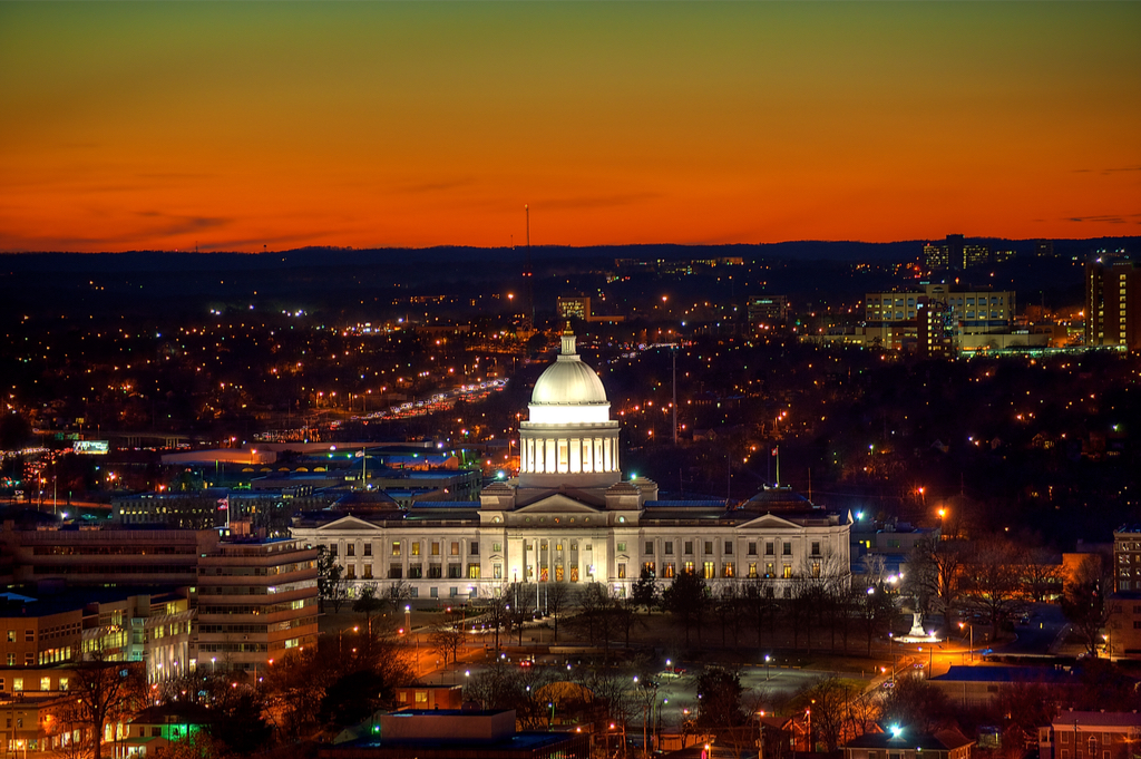 Shutterstock Little Rock Arkansas state capitol buildings