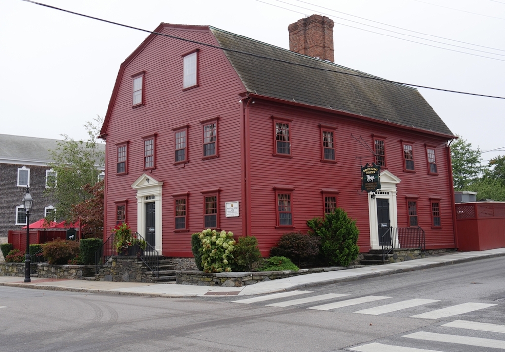White Horse Tavern, known to be America's oldest tavern established in 1673 in Marlborough Street, Newport.