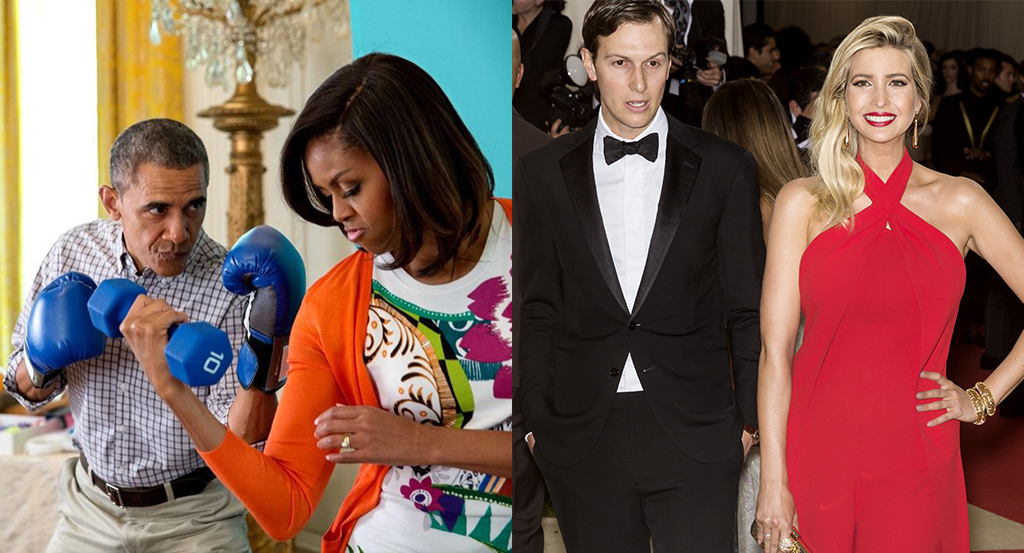 barack and michelle obama javanka trump