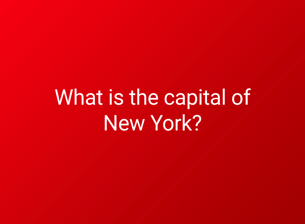 capital of ny state question