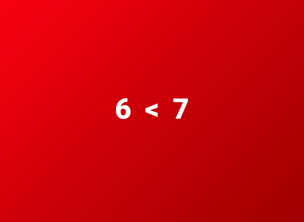 6th grade math less than or greater than