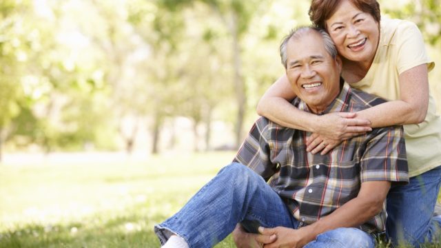 couple older madly in love