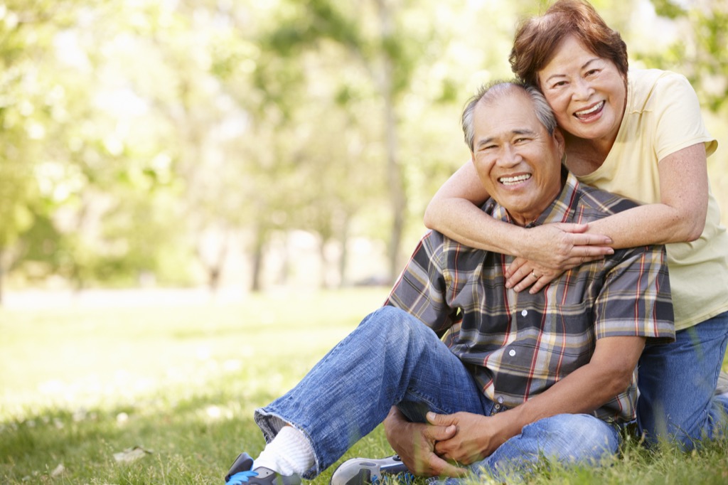 couple older madly in love