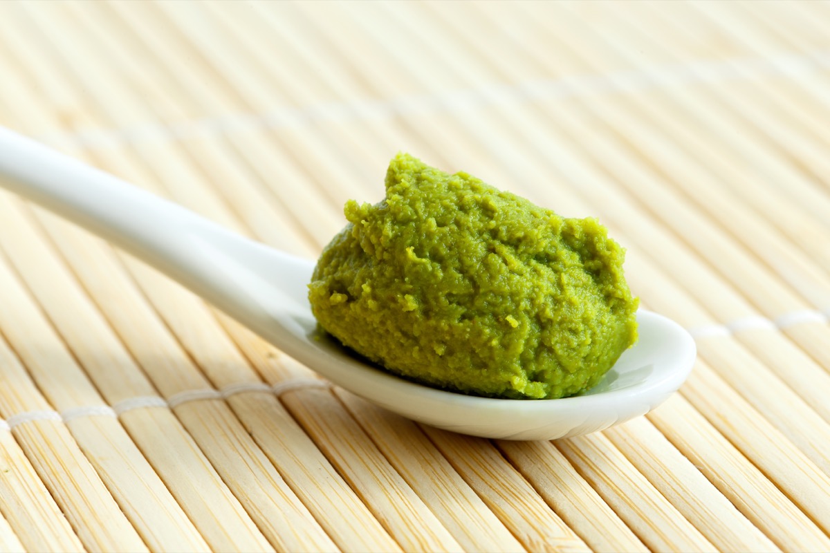 Wasabi on spoon
