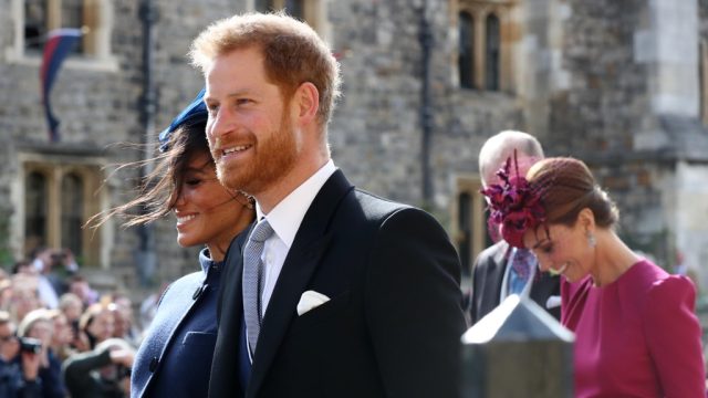 harry and meghan at eugenie wedding