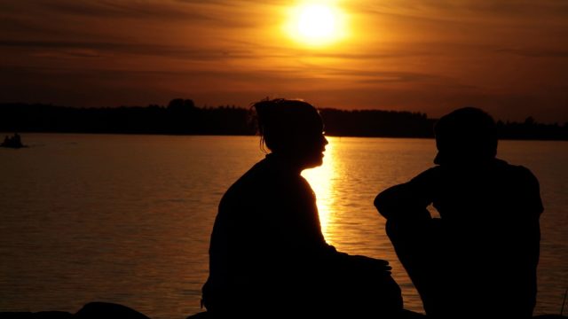 Couple expressing regret on life after 40