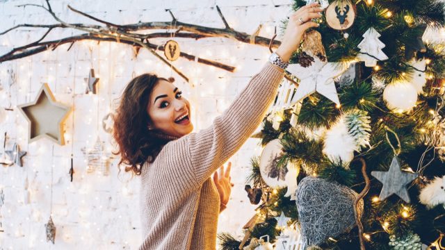 Winter decorating home