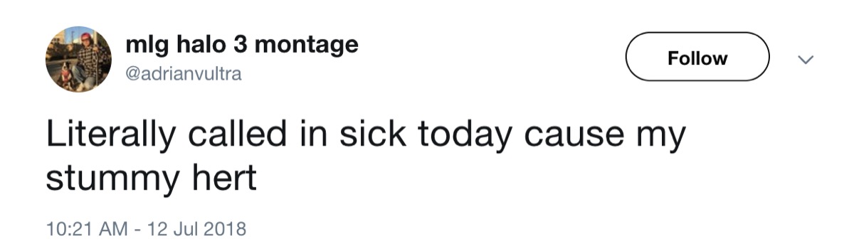 call sick 2018