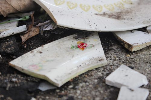Pile of Broken Plates {New Years Eve Traditions}