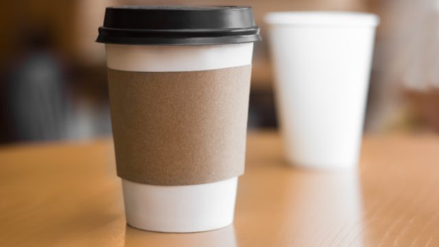 coffee cup with a lid