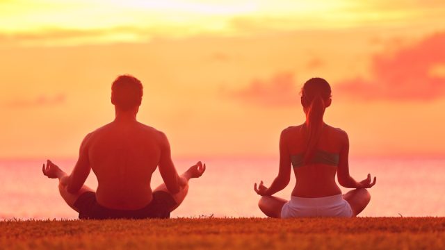 Sunset yoga