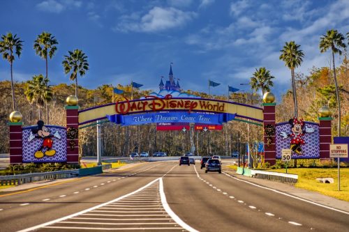 Walt Disney World Sign in Florida 