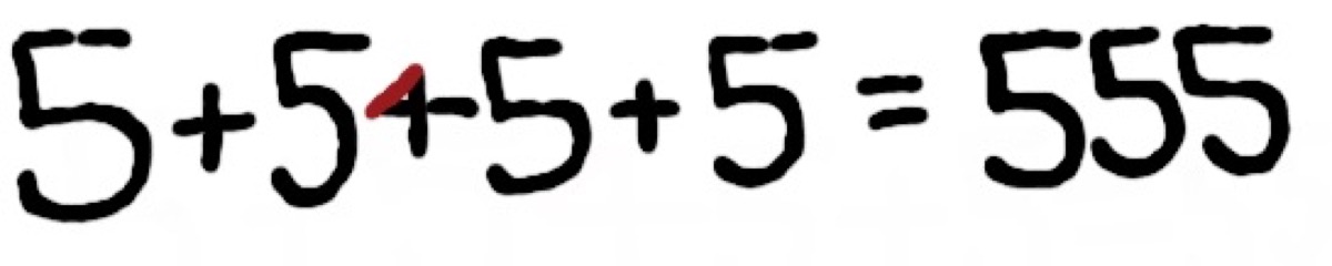 555 Solution, hard math problems