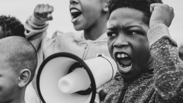 civil rights protesting child