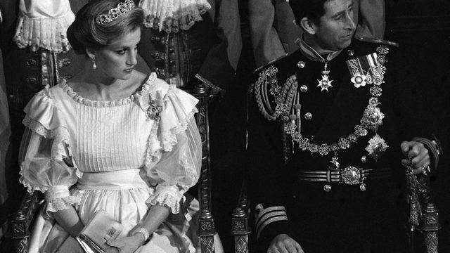 princess diana and prince charles at parliament opening november 1984