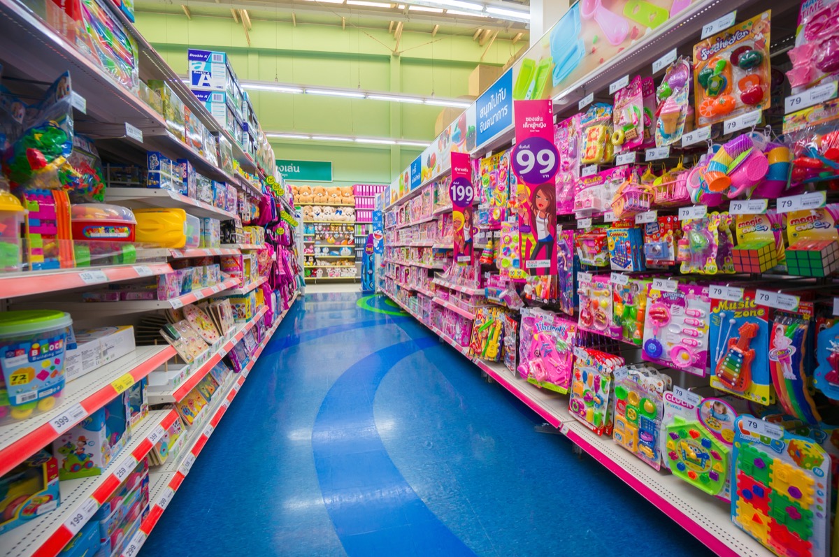 Empty toy store