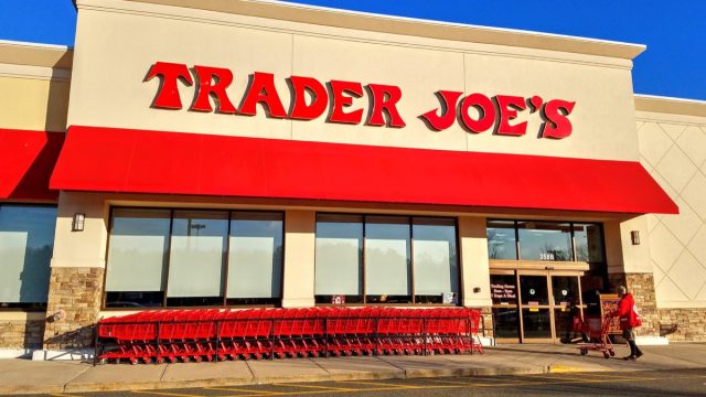 Trader Joe's storefront, shopping carts
