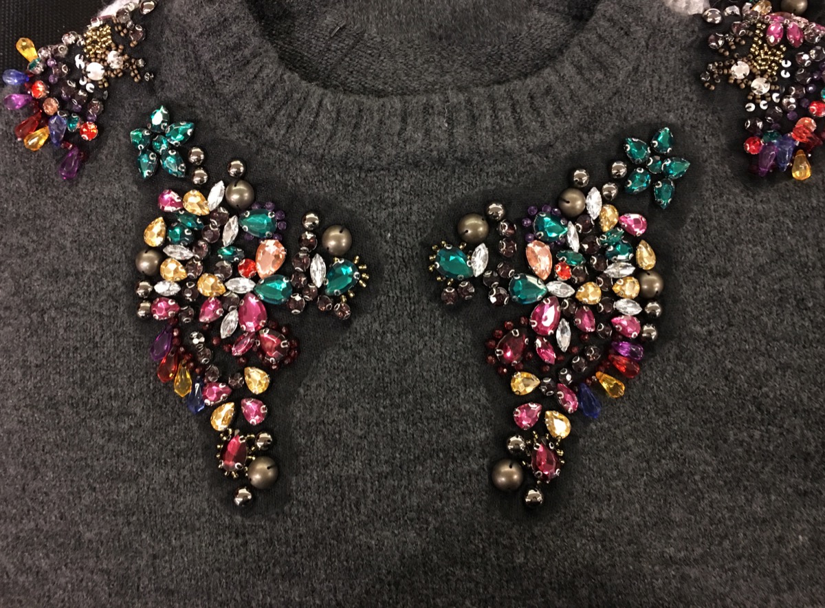 embellished sweater