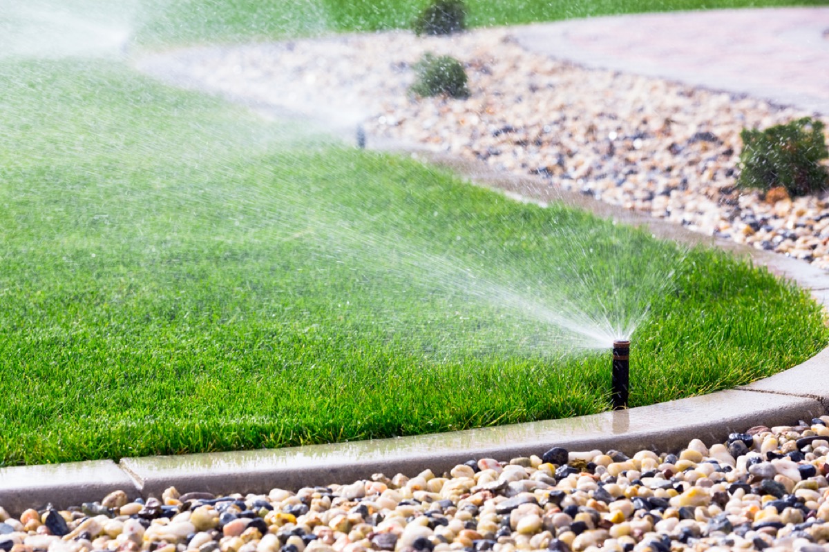 lawn sprinkler, destroying lawn, increase home value