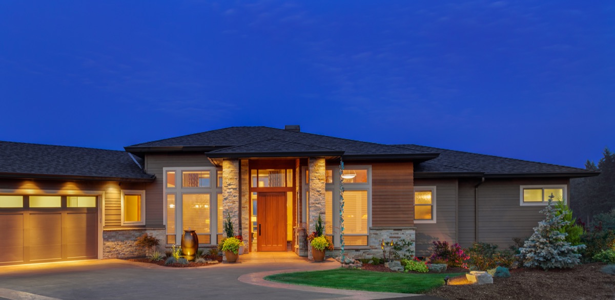 Modern ranch home in Indiana most popular house styles