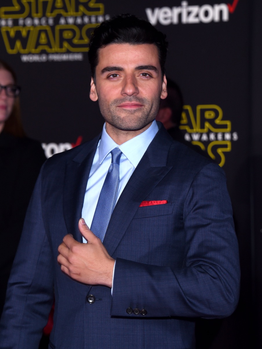 LOS ANGELES - DEC 14: Oscar Isaac arrives to the "Star Wars: The Force Awakens" World Premiere on December 14, 2015 in Hollywood, CA. - Image
