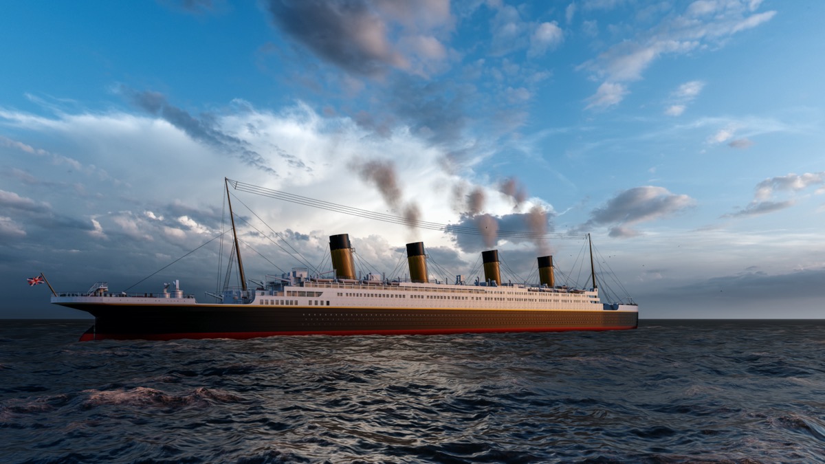 3D rendering of the first titanic