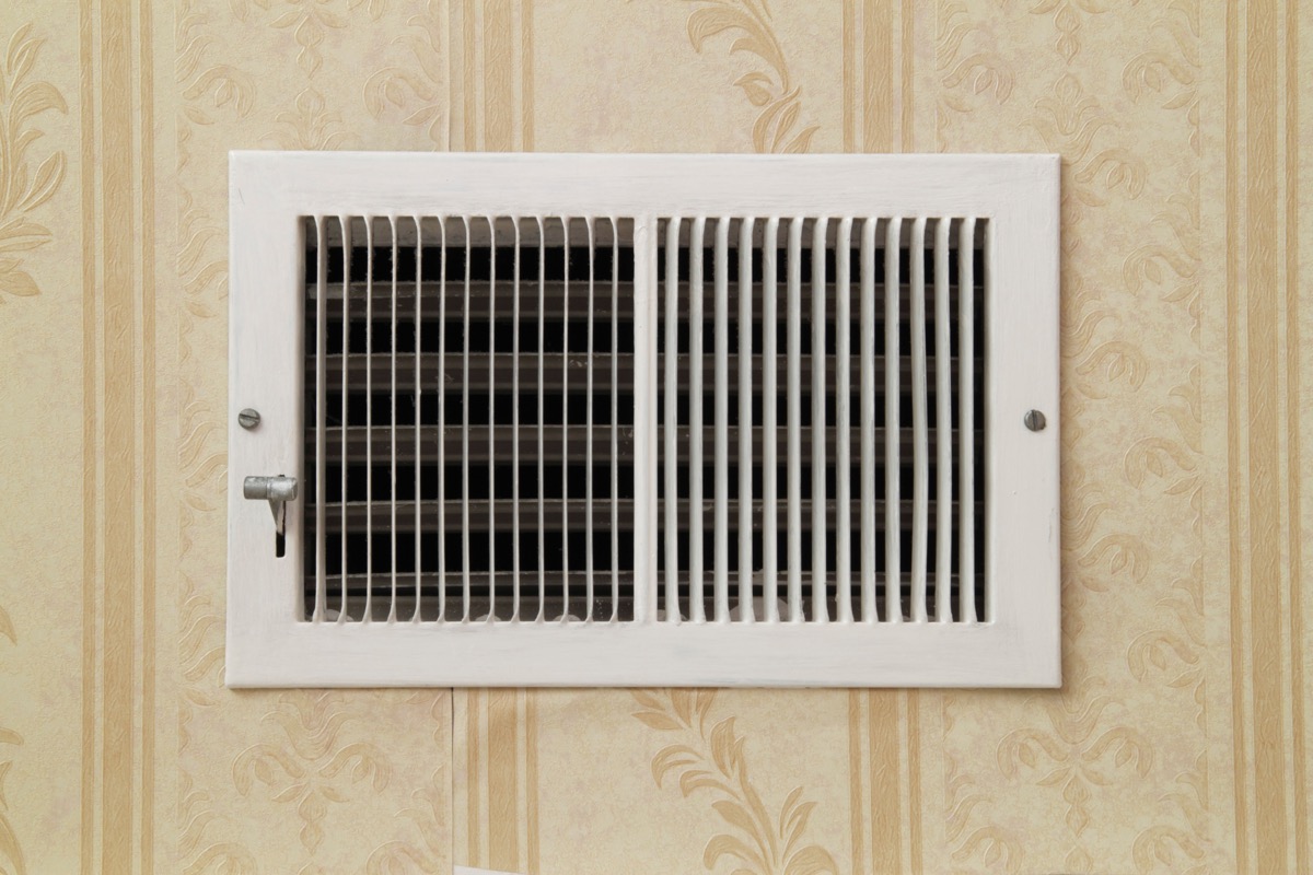 central air conditioning vent, property damage