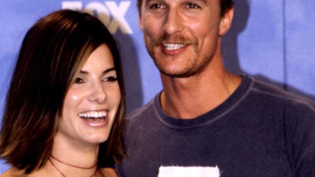 Matthew McConaughey and Sandra Bullock in 1999