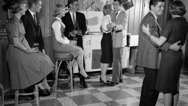 Teen Couples on a Group Date in the 1950s {Dating 50 Years Ago}