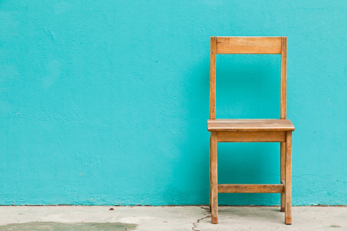 broken folding chair things you shouldn't store in your basement