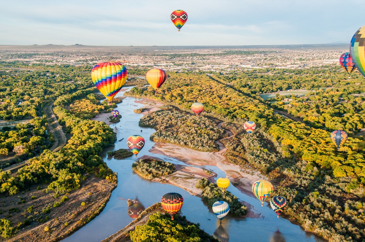 hot air balloon festival in albuquerque new mexico, iconic state photos