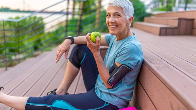 Healthy older woman