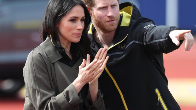Prince Harry and Ms Meghan Markle as they attend the UK Team Invictus Games trials held at Bath University Sports training village in Somerset.