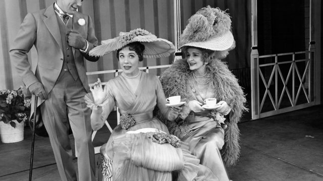 John Michael King, Julie Andrews and Cathleen Nesbitt star in My Fair Lady, most popular broadway show in 1950s