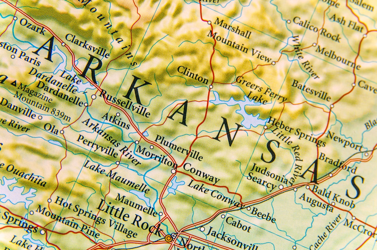Map of Arkansas