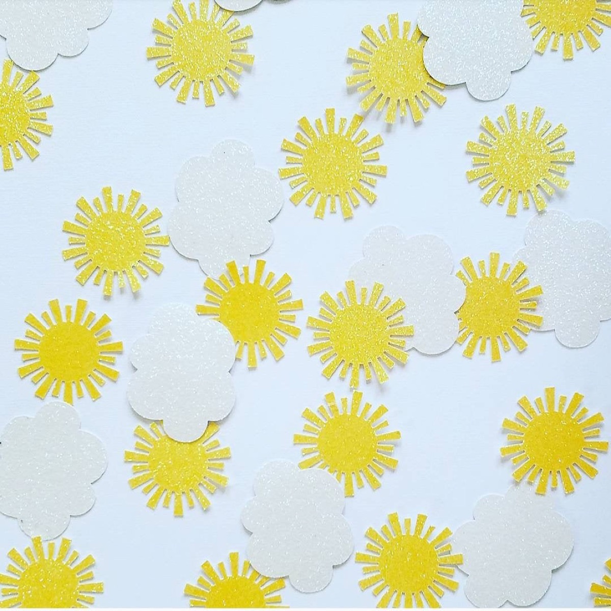 sun confetti, summer party essentials