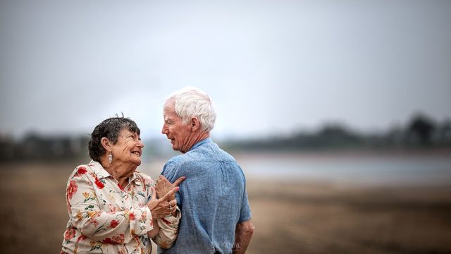 elderly couple
