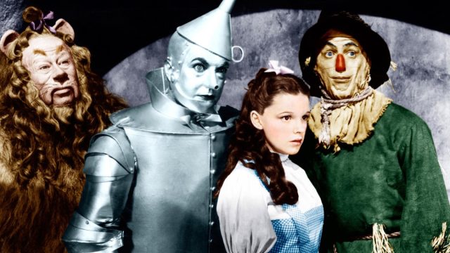 The Cowardly Lion, the Tin Man, Dorothy, and Scarecrow in 1939's classic, The Wizard of Oz, which got bad reviews